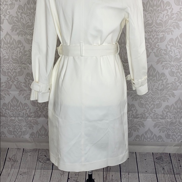 Cream White Trench Coat - Picture 6 of 8
